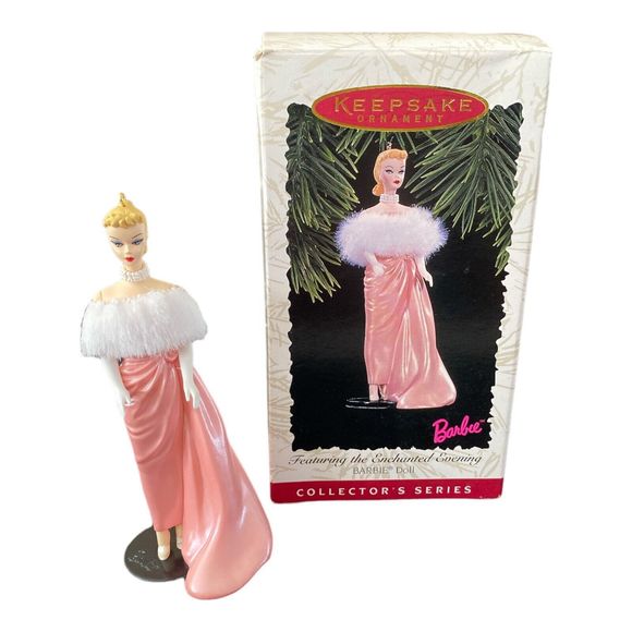 1996 Hallmark Keepsake Ornament Featuring The Enchanted Evening Barbie Doll *New - Picture 1 of 5